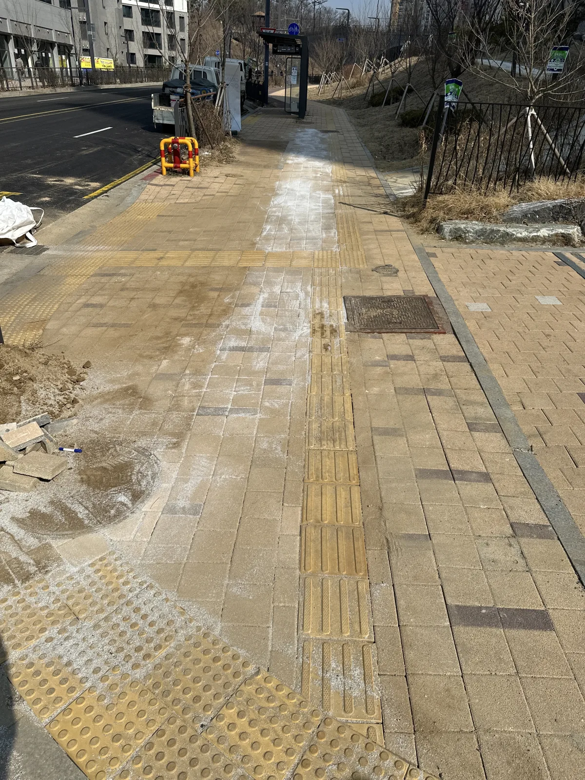 상가 앞 보도블럭 경기 수원시 시공 후