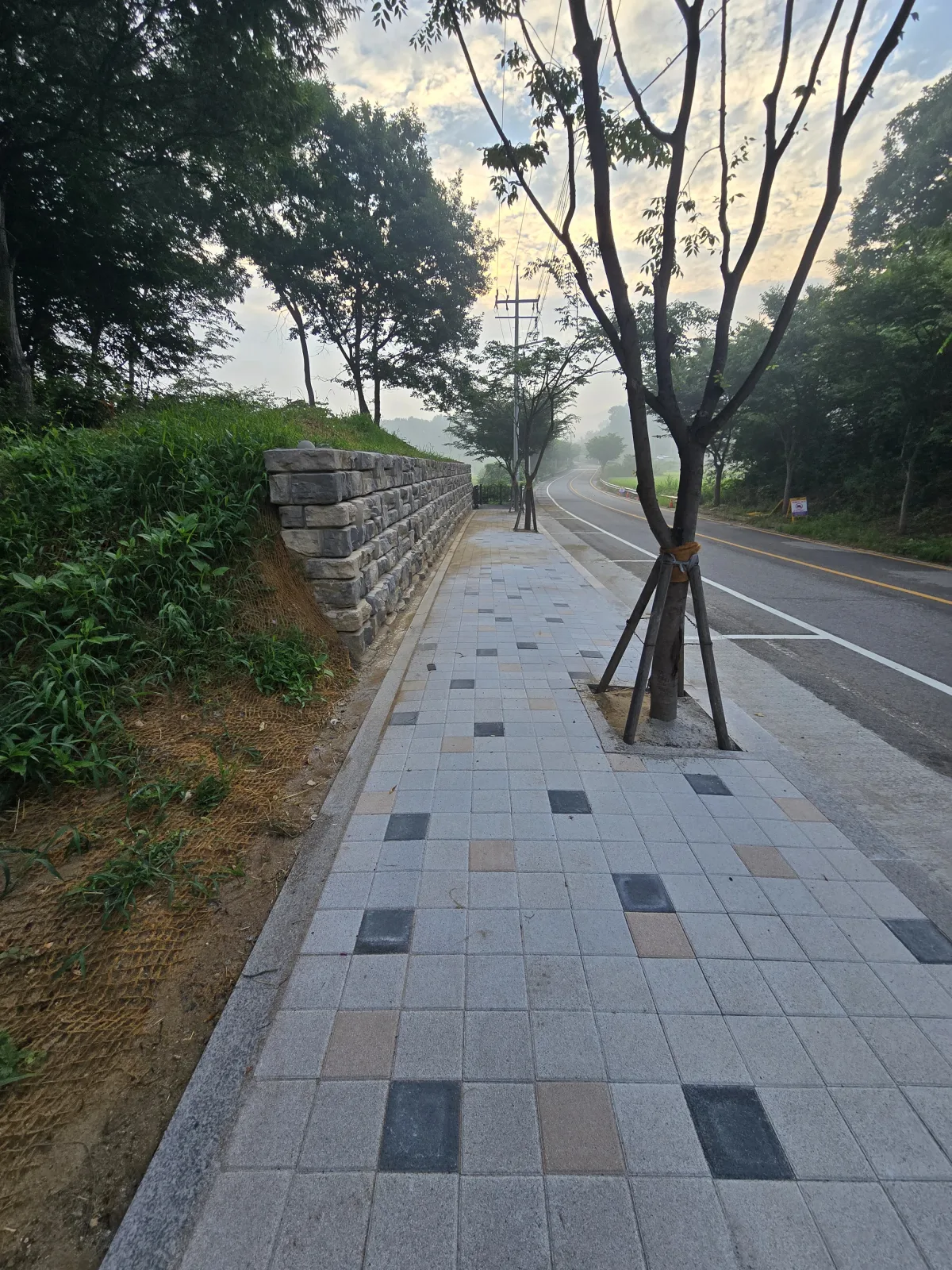 아파트 단지 보도블럭 경기 고양시 교체 후